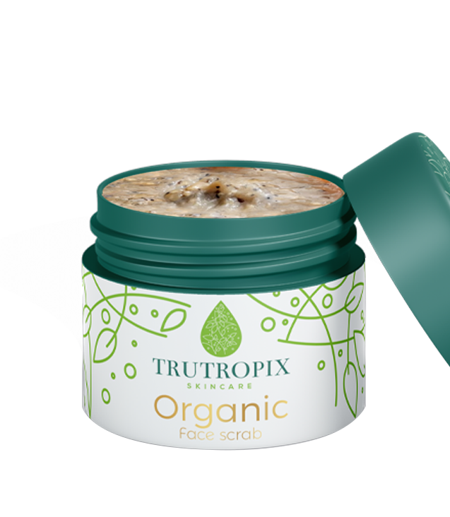 trutropix skincare organic face scrub, organic face scrub, skincare product in florida, best skincare product in florida,best organic skincare product in florida, organic face scrub in florida, handmade face scrub,